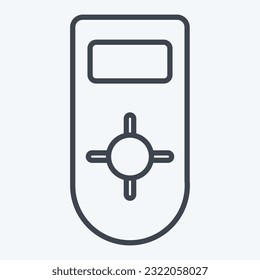 Icon Remote control 2. related to Air Conditioning symbol. line style. simple design editable. simple illustration