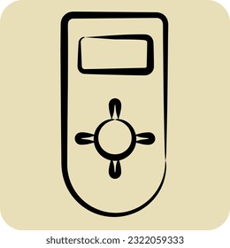Icon Remote control 2. related to Air Conditioning symbol. hand drawn style. simple design editable. simple illustration