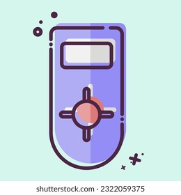 Icono Control remoto 2. relacionadas con el símbolo del aire acondicionado. Estilo MBE. diseño simple editable. ilustración simple