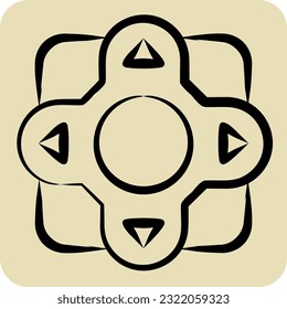 Icon Remote Control. related to Air Conditioning symbol. hand drawn style. simple design editable. simple illustration