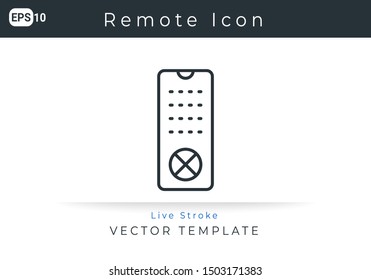 Icon Remote For Website, Infographic Element. Vector Illustration