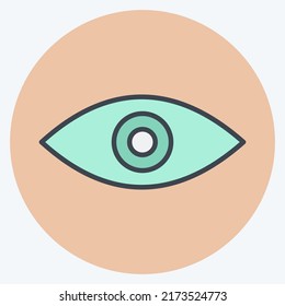 Icon Remove Red Eye. suitable for Photo Editing symbol. color mate style. simple design editable. design template vector. simple symbol illustration