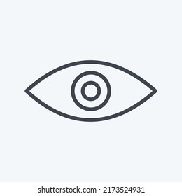 Icon Remove Red Eye. suitable for Photo Editing symbol. line style. simple design editable. design template vector. simple symbol illustration