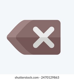 Icono Eliminar. relacionado con el símbolo del Borrar. estilo plano. ilustración de diseño simple