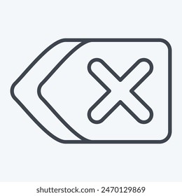 Icon Remove. related to Delete symbol. line style. simple design illustration