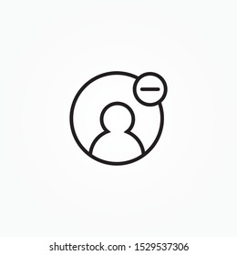 icon remove user graphic design single icon vector illustration