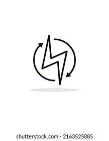 icon renewable energy, vector illustration, eps 10