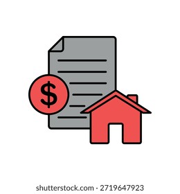 Icon a Rent Statement, isolated against a clean background.
