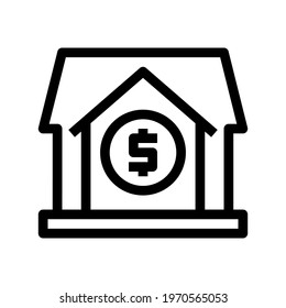 Icon Rental Income With Style Outline