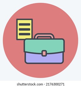Icon Re-Order Documents. suitable for digital web symbol. color mate style. simple design editable. design template vector. simple symbol illustration