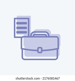 Icon Re-Order Documents. suitable for digital web symbol. two tone style. simple design editable. design template vector. simple symbol illustration