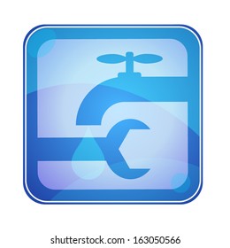 icon for repair plumbing, vector