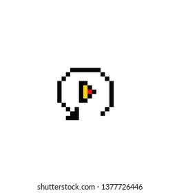 Icon replay pixel art