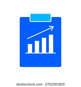 Icono de un informe, aislado en un fondo limpio.