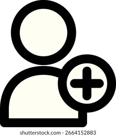 ein Symbol zum Hinzufügen einer neuen Person