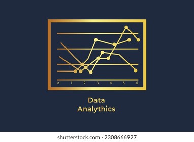 an icon representing analytics. It is a linear vector illustration belonging to a collection of marketing and SEO icons. The icon features an outline style and represents analytics or data analysis. 