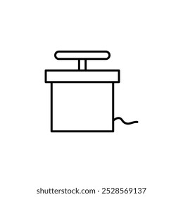 Icon representing a bomb activator or detonator device.