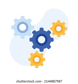 Symbol für den Aufbau von Unternehmen. Startkonzept. Strategieentwicklung für den Erfolg.