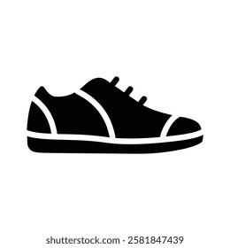 Icon representing a casual sneaker shoe for shopping