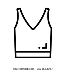 Icon representing a casual tank top for summer wear