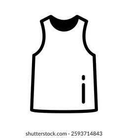 Icon representing a casual tank top for summer wear