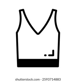 Icon representing a casual tank top for summer wear