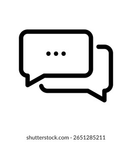 Icon representing chat, discussion, conversation, or multiple messages