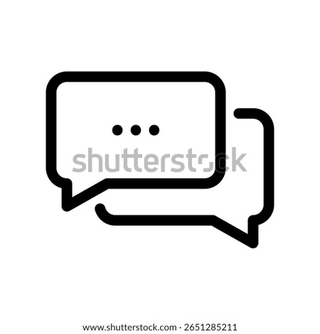 Icon representing chat, discussion, conversation, or multiple messages