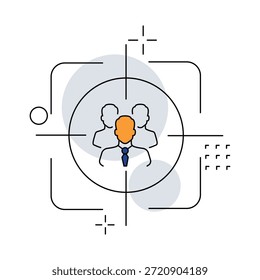 Ikone, die Klarheit und Fokus in der Entscheidungsfindung inmitten ständiger Ablenkungen darstellt.
