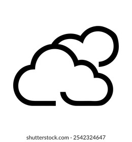 Icon representing clouds, symbolizing weather, nature, and the environment.
