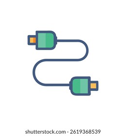 An icon representing connection cables.