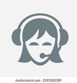 Icon representing customer support, assistance, service, helpdesk, communication, and resolution.