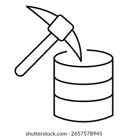 Icon Representing Data Mining And Scoping Process
