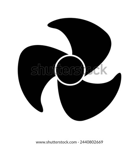 An icon representing a desk fan, which is typically smaller in size and designed to be placed on desks or tables. It may show a simple structure with a base, stand, and fan blade assembly.