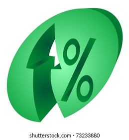 Icon representing the economic growth