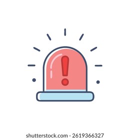 Um ícone que representa alertas de emergência.
