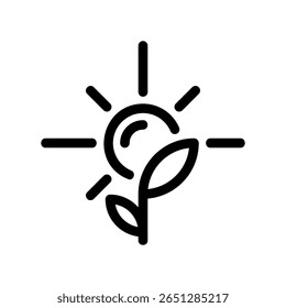 Icon representing environmental sustainability, renewal, or development