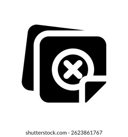 Ícone que representa um erro ou cancelamento, adequado para alertas e notificações da interface do usuário.