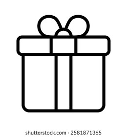 Icon representing a gift or product packaging