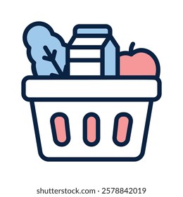 Icon representing grocery items or fresh produce