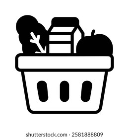 Icon representing grocery items or fresh produce