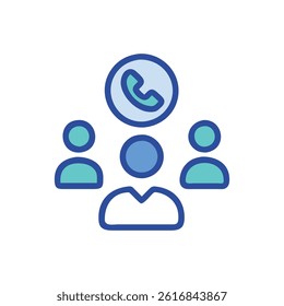 An icon representing group calls.