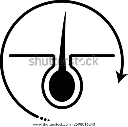 Icon representing the hair cycle