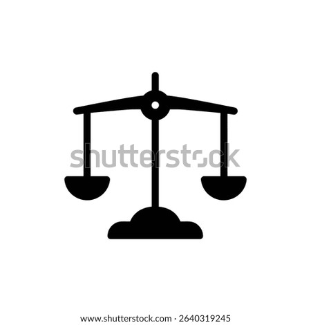 Icon representing hormonal imbalance with scale symbol