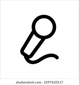 An icon representing Karaoke or singing 