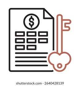An icon representing keywording in financial strategy context.