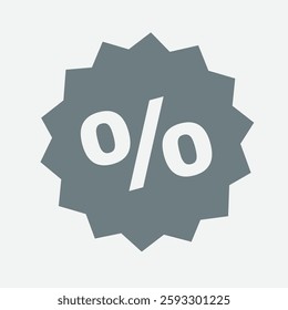 Icon representing percentage, calculation, discount, finance, mathematics, and statistical analysis.