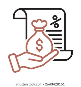 An icon representing personal loans in financial strategy context.