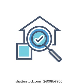 An icon representing property inspection for assessment.
