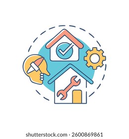An icon representing a property maintenance program for services.